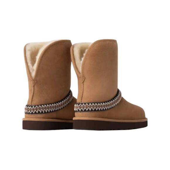 NEW UGG women's classic short crescent boots in chestnut - Picture 7 of 10